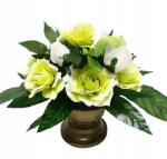 MartineX Sírkőtartó Kupola a temetőbe Zöld Virágok (WIĄZANKI DONICZKA POMNIK)