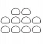  D-gyűrű Félkör Fém Félkör 15MM Övtáska Kulcstartó 10 Db