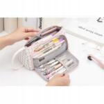  Tolltartó Iskolai kétrekeszes összecsukható tasak Kozmetikai Táska 3az1ben Nagy (YFDZ-6974832390612)