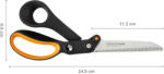 Fiskars ServoCut olló nehéz vágásokhoz, 24 cm (1020223)
