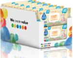 Go Wipes Pachet Servetele umede pentru copii cu Aloe si Migdale, 14 pachete x 50 servetele, Go Wipes