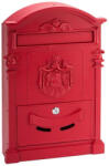 Picco Terzo díszes kerítésen kívüli postaláda piros PI0011 (PI0011)