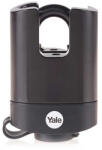 Yale Y221B/52/125/1 Fekete időjárásálló acél lakat kengyelvédelemmel Y221B521251 (Y221B521251)