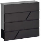 Picco Mario modern postaláda újságtartóval Fekete (PI0037)