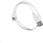 C-TECH Cablu USB 2.0 AM/Micro, 1m, alb (CB-USB2M-10W)
