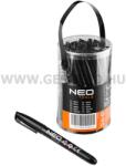 NEO TOOLS fekete jelölőfilc, normál hegyű (13-855)