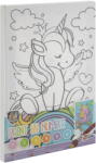 Moxy Set Tablou si vopsea pentru pictat pe numere Moxy - Unicornul meu, 5 ani+ (EDUC-150007-3)