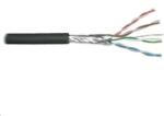 PLANET FTP kábel PlanetElite, Cat6, vezeték, kültéri PE, Dca, fekete, 305m, orsó, spool (KAB-FTP6--PE)