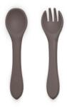Petite&Mars Take&Match Silicone Cutlery étkészlet Bitter Cocoa 6m+ 2 db
