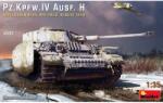 MiniArt Models 1/35 Pz. Kpfw. IV Ausf. H Nibelungenwerk1943-as köztes változat katonai jármű modell (35337)