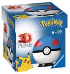 Ravensburger 55 db-os 3D puzzle - Pokémon Poké Balls - Great Ball (11265) (11265)