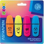 ASTRA art-pap Mini filctollak Astra art-pap, Neonmania, 4 színű készlet, 1-4 mm, kompakt, nem mérgező (SZ-95749)