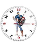 Marvel Bosszúállók falióra, Amerika Kapitány MWCCAPAM062, fehér (MALLFASHION-10634)