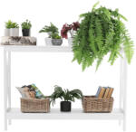 TEMPO KONDELA Konzolasztal, fehér, APOLOS (277801)