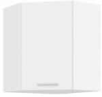 TEMPO KONDELA Felső sarokszekrény, fehér, SPLIT 58x58 GN-72 1F (239357)