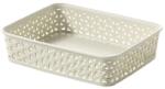 Keter My Style A5 Ratan utánzatu irodaszer tároló kosár, Fehér (00096-885-00)