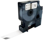 AIMO Etichete din vinil compatibile DYMO Rhino 12 mm negru pe alb pentru tablouri electrice si panouri de comanda 18444 (A18444)