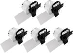 AIMO Set 5 role etichete continue compatibile Brother DK-22205, 62 mm 30, 48 m, pentru etichete personalizate, logistica si produse (BHADK22205P5)