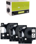 AIMO Set 3 Etichete compatibile Dymo Labelamanger 19mm negru alb S0720830 organizare generala (A45803P3)