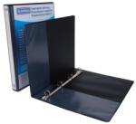 DONAU Gyűrűs könyv, panorámás, 4 gyűrű, D alakú, 44 mm, A4, PP, DONAU, fekete (D278825FK) - tutitinta