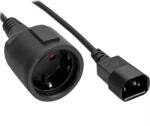 PremiumCord 230V IEC Táp Fekete 1m PPU1-03 (PPU1-03)