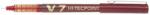 Pilot Roller V7 Hi-Tecpoint Pilot 0.7 mm varf mediu, rosu PBX-V7R