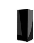 AQUAEL Cabinet Glossy Cube Black - szekrény (fényes, fekete) 50x50 (mélység ajtóval) x90 (114848)