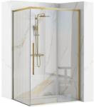 Rea Solar Brush Gold cabină de duș 120x90 cm dreptunghiular auriu periat/sticlă transparentă REA-K9511 (REAK9511)