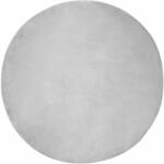 vidaXL Анти-слип изкуствен килим от заешка козина OLITE Сиво Ø 120 cm (42021691)