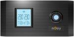 nJoy Inverter - Aira 1200 (2 Schuko, Szinusz hullám, Akku Támogatás: 40Ah-200Ah, AVR, fekete) (UPCSTLP812HAICP01B) - pepita