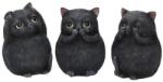 Nemesis Now Set de statuete Nemesis Now Adult: Humor - Three Wise Fat Cats, 8 cm (B3655J7) Figurina