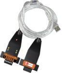 FCTELECOM fc-2110-b, Индустриален usb към rs-232/rs-485 конвертор, 6kv , с 1.5м кабел, tvs, черен (fc-2110-b)