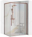 Rea Solar Brush Copper cabină de duș 100x80 cm dreptunghiular cupru mat/sticlă transparentă REA-K9513 (REAK9513)