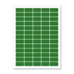 CDRmarket Самозалепващи етикети 38 x 21, 2 мм, 65 етикета, A4, 20 листа, зелени (R0ECO.0102GREEN)