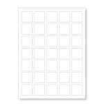 CDRmarket Самозалепващи етикети 30 x 30 mm, 54 етикета, A4, 100 листа (R0ECO.3030)