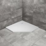 Radaway Cadita dus compozit pentagonala Radaway Kyntos PT 80x80 cm alb (HKPT8080-04)