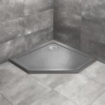 Radaway Cadita dus pentagonala Radaway Doros PT Stone 100x100 cm acril antracit (SDRPT1010-01-64S)