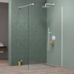 Radaway Paravan de dus tip Walk-in Radaway Modo New II alb mat-transparent 135 cm sticla securizata 8 mm (389135-04-01)