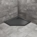 Radaway Cadita dus pentagonala Radaway Doros PT Stone 100x100 cm acril negru (SDRPT1010-01-54S)