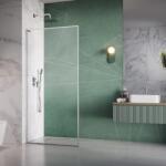 Radaway Paravan de dus tip Walk-in Radaway Modo F SL II crom-transparent 75 cm sticla securizata 8 mm stanga (10419075-01-01L)