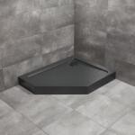 Radaway Cadita dus pentagonala Radaway Doros PT E Compact Stone 100x80 cm acril negru dreapta (SDRPTP1080-05-54SR)
