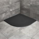 Radaway Cadita dus compozit semirotunda Radaway Kyntos A 80x80 cm negru (HKA8080-54)