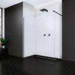Radaway Paravan de dus tip Walk-in Radaway Modo New II negru-transparent 65 cm sticla securizata 8 mm (389065-54-01)