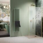 Radaway Paravan de dus tip Walk-in Radaway Modo F SL II auriu periat-transparent 60 cm sticla securizata 8 mm dreapta (10419064-99-01R)