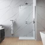 Radaway Paravan de dus tip Walk-in Radaway Modo New II GunMetal periat-transparent 85 cm sticla securizata 8 mm (389085-92-01)