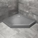 Radaway Cadita dus pentagonala Radaway Doros PT E Compact Stone 100x80 cm acril antracit stanga (SDRPTP1080-05-64SL)