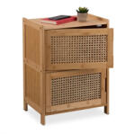  Éjjeli szekrény 2 rattan ajtóval