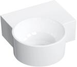 Omnires Ovo M+ mosdótál 33x34 cm sarok klasszikus-mosdótálak fehér fényes OVO335UWPBP (OVO335UWPBP)