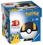 Ravensburger 11266 - Pokémon Poké Balls - Ultra Ball - 55 db-os 3D puzzle (11266)