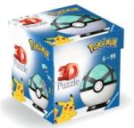 Ravensburger 11581 - Pokémon Poké Balls - Net Ball - 55 db-os 3D puzzle (11581)
